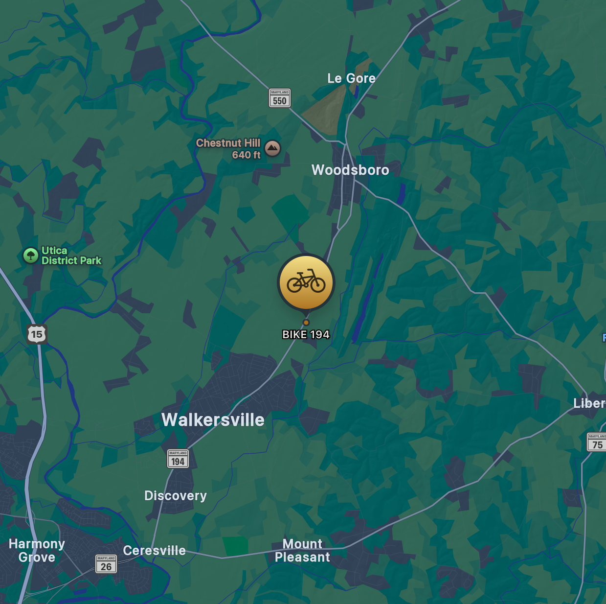 Bike 194 map screenshot