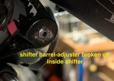 Pre owned Trek FX bike shifter barrel adjuster broken off inside shifter